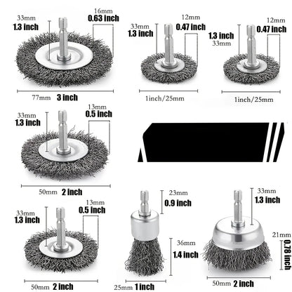 Wire Brush Wheel Crimped Wire Wheel Drill Accessory